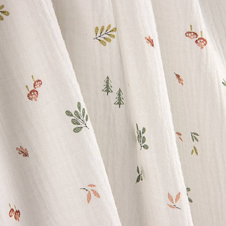 Mousseline imprimée de motifs botaniques - Ribes y Casals