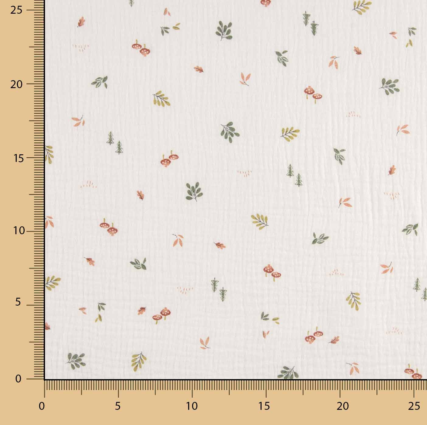 Mousseline imprimée de motifs botaniques - Ribes y Casals