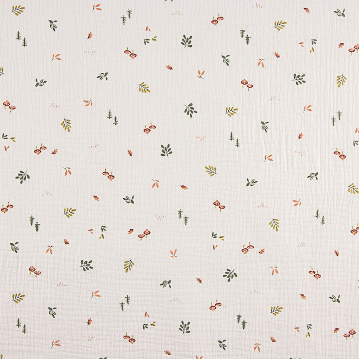 Mousseline imprimée de motifs botaniques - Ribes y Casals