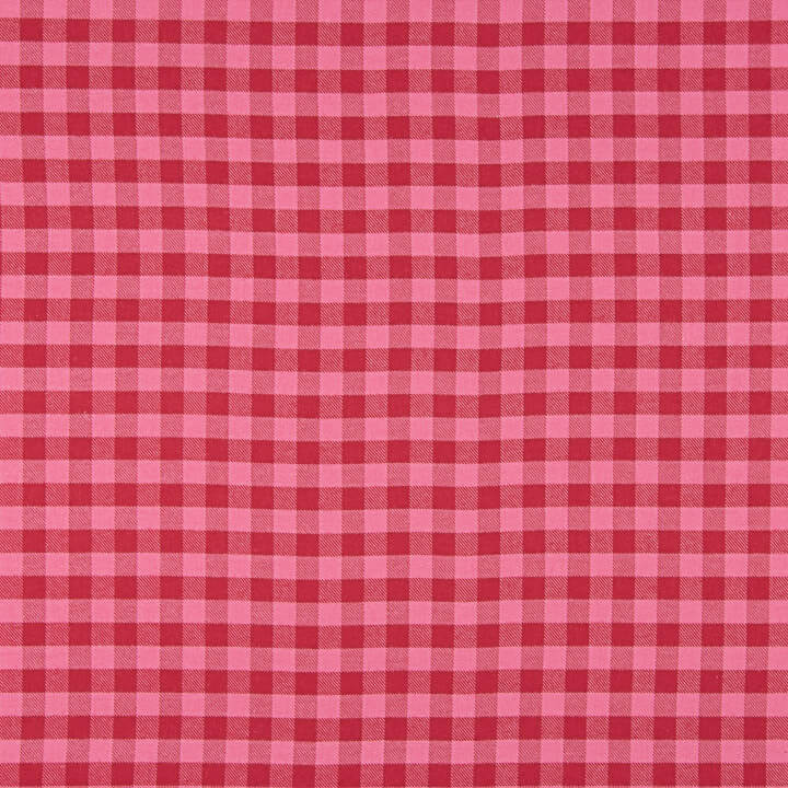 T-shirt en tissu de coton à carreaux roses et rouges - Ribes y Casals