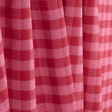 T-shirt en tissu de coton à carreaux roses et rouges - Ribes y Casals