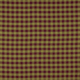 T-shirt en tissu de coton à carreaux grenat et vert - Ribes y Casals