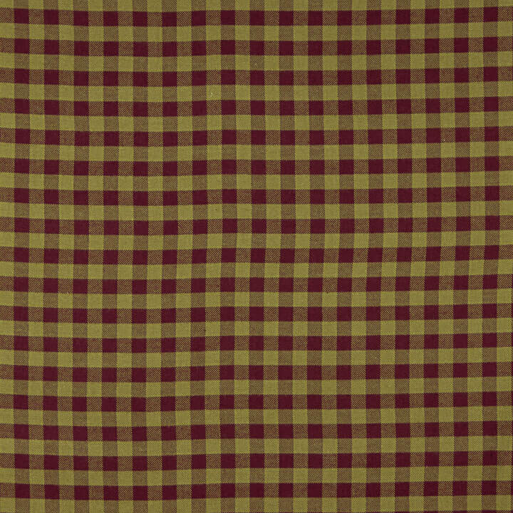T-shirt en tissu de coton à carreaux grenat et vert - Ribes y Casals