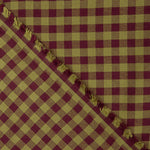 T-shirt en tissu de coton à carreaux grenat et vert - Ribes y Casals