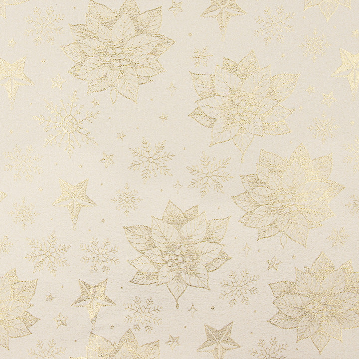 Toile de coton jacquard avec Lurex doré « Fleurs de Pâques » - Ribes y Casals