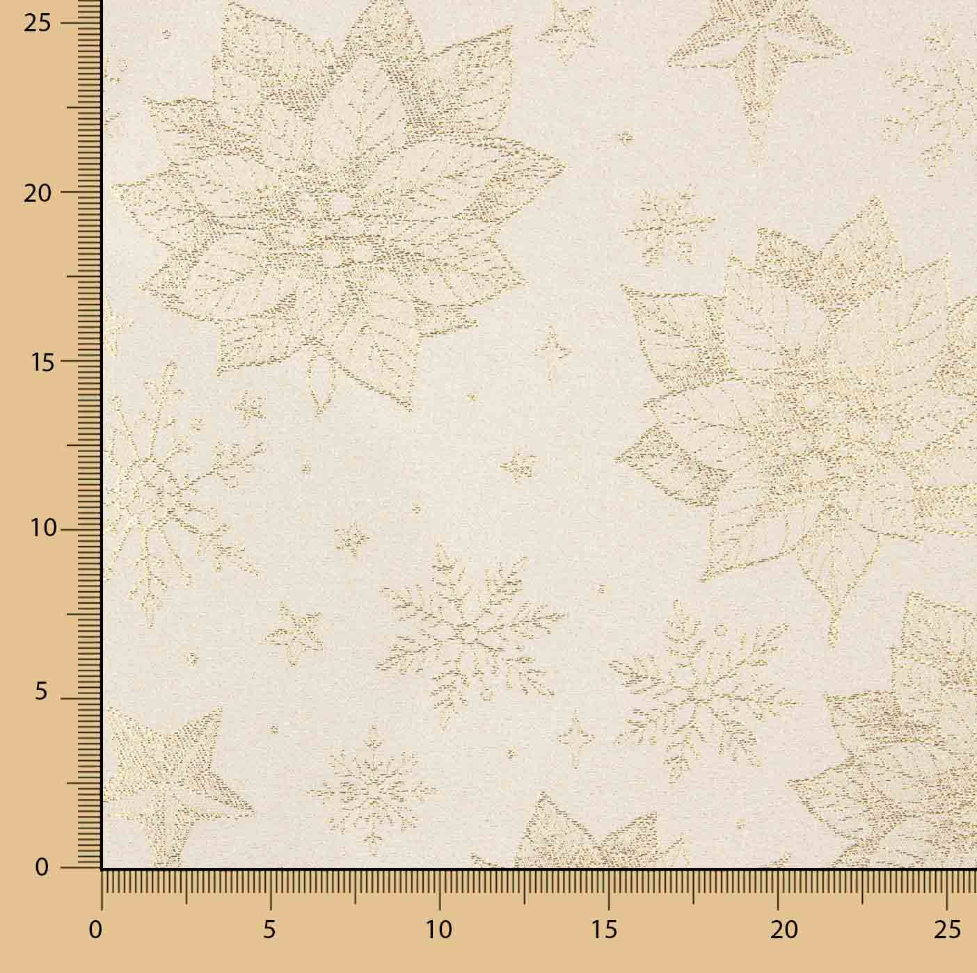 Toile de coton jacquard avec Lurex doré « Fleurs de Pâques » - Ribes y Casals