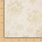 Toile de coton jacquard avec Lurex doré « Fleurs de Pâques » - Ribes y Casals