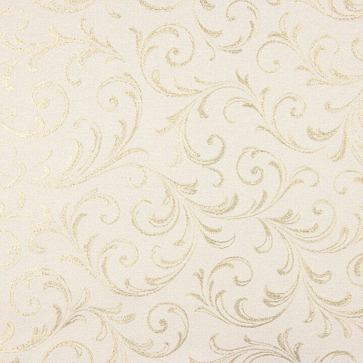Toile de coton jacquard avec Lurex doré et motifs de branches décoratives - Ribes y Casals