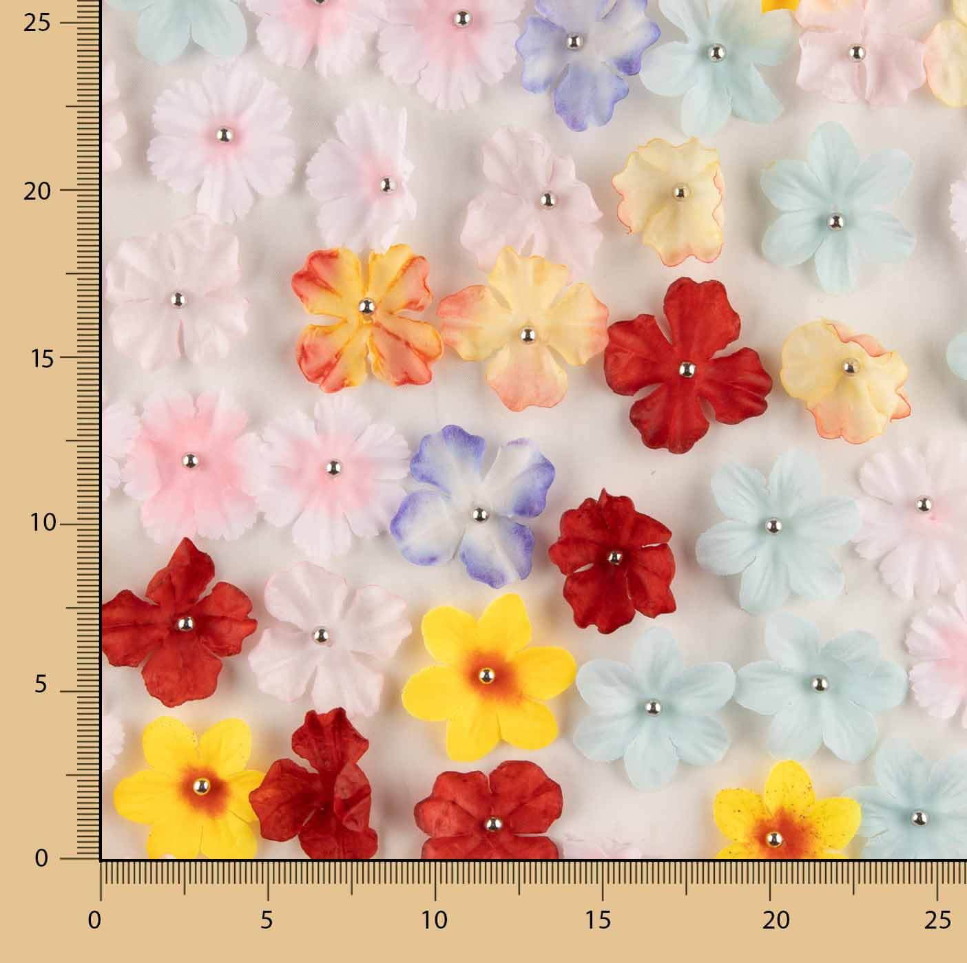 Tulle écru « Jardin de printemps » avec fleurs en 3D - Ribes y Casals