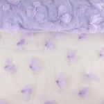 Tulle lilas fleuri en 3D et perles - Ribes y Casals