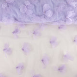 Tulle lilas fleuri en 3D et perles - Ribes y Casals