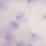 Tulle lilas fleuri en 3D et perles - Ribes y Casals