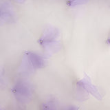 Tulle lilas fleuri en 3D et perles - Ribes y Casals