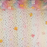 Tulle « Arc-en-ciel Ciel des fées » avec fleurs en 3D et étoiles - Ribes y Casals
