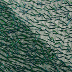 Tulle vert avec bugles brodés - Ribes y Casals