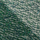 Tulle vert avec bugles brodés - Ribes y Casals