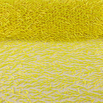 Tulle jaune avec bugles brodés - Ribes y Casals