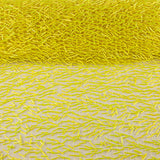 Tulle jaune avec bugles brodés - Ribes y Casals