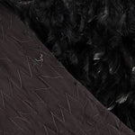 Tissu de viscose noir à plumes - Ribes y Casals
