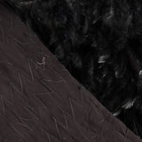 Tissu de viscose noir à plumes - Ribes y Casals