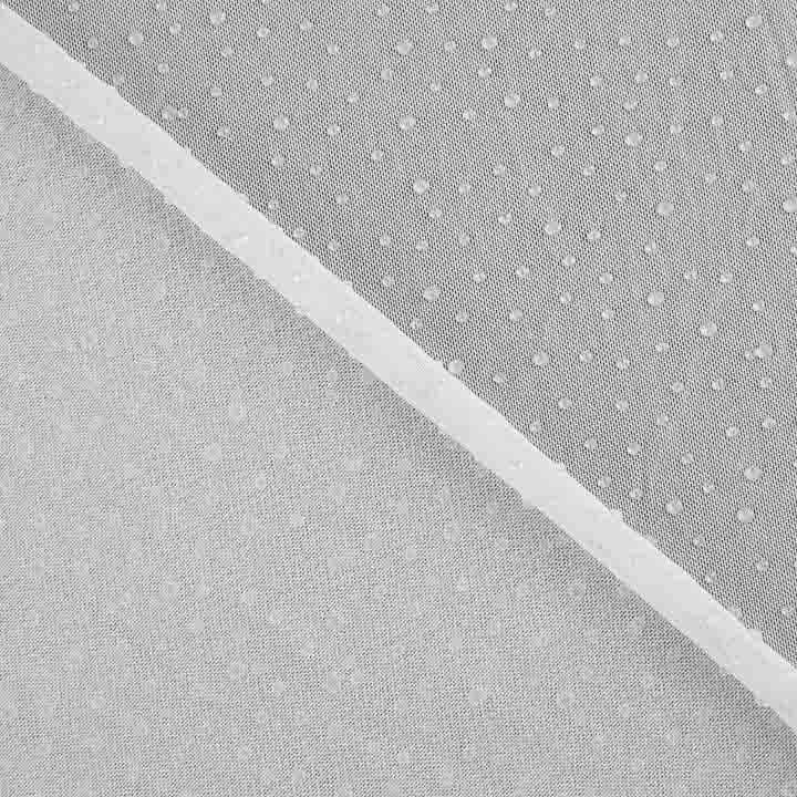 Tulle extensible blanc effet gouttes d'eau - Ribes y Casals