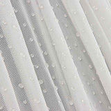 Tulle extensible blanc effet gouttes d'eau - Ribes y Casals