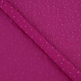 Tulle extensible fuchsia effet gouttes d'eau - Ribes y Casals