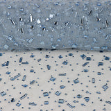 Tulle de luxe bleu avec strass assortis - Ribes y Casals