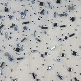 Tulle de luxe bleu avec strass assortis - Ribes y Casals