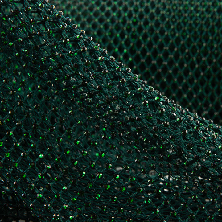 Filet vert orné de strass brillants - Ribes y Casals