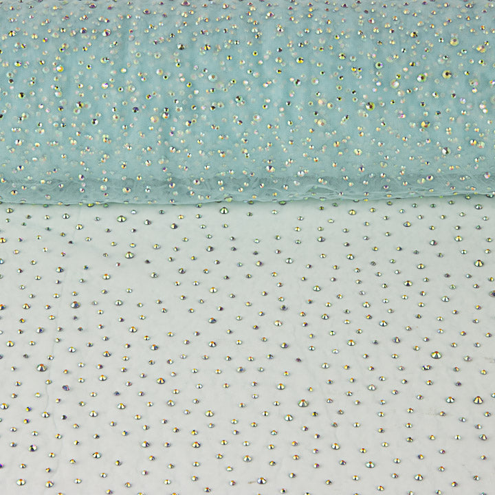 Tulle bleu clair avec strass irisés - Ribes y Casals