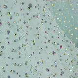 Tulle bleu clair avec strass irisés - Ribes y Casals