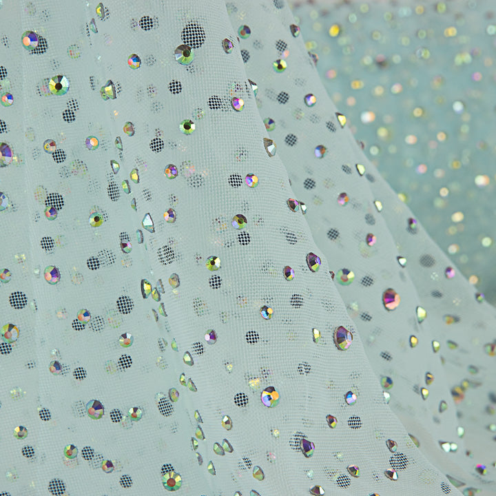 Tulle bleu clair avec strass irisés - Ribes y Casals