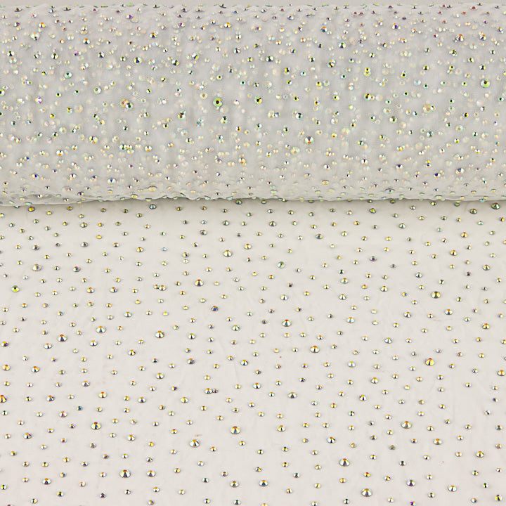 Tulle blanc avec strass irisés - Ribes y Casals