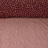Tulle bordeaux avec strass irisés - Ribes y Casals