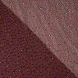 Tulle bordeaux avec strass irisés - Ribes y Casals