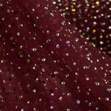 Tulle bordeaux avec strass irisés - Ribes y Casals