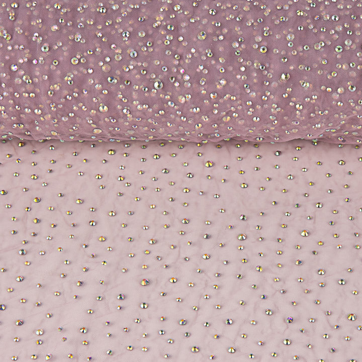 Tulle rose pâle avec strass irisés - Ribes y Casals