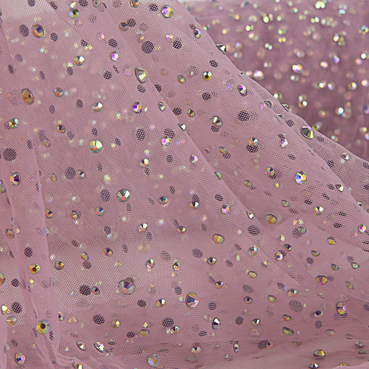 Tulle rose pâle avec strass irisés - Ribes y Casals