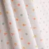 Drap en tissu de coton imprimé d'étoiles et de pois - Ribes y Casals