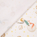 Drap en tissu de coton imprimé « Le Petit Prince et les planètes » - Ribes y Casals