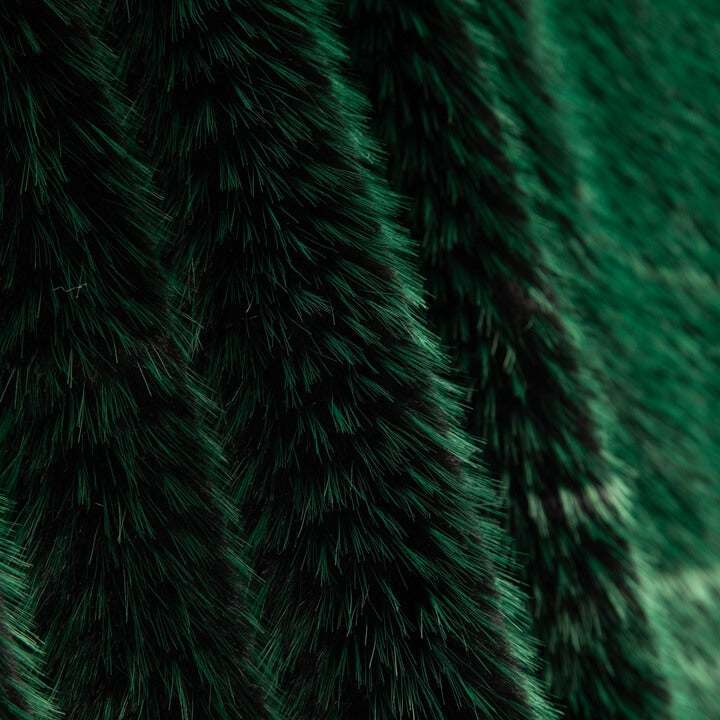 Poil long effet renard Zafira vert et noir - Ribes y Casals