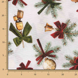 Toile de coton imprimée « Clochettes de Noël » - Ribes y Casals