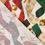 Toile de coton imprimée « Rubans de Noël » - Ribes y Casals