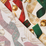 Toile de coton imprimée « Rubans de Noël » - Ribes y Casals