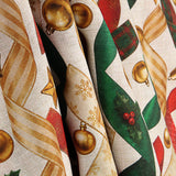 Toile de coton imprimée « Rubans de Noël » - Ribes y Casals