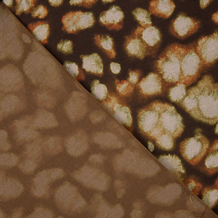 Tissu de viscose imprimé double face « Mosaico Tierra » - Ribes y Casals