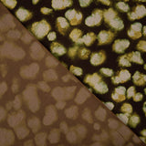 Tissu de viscose imprimé recto-verso, motif mosaïque olive - Ribes y Casals