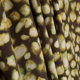 Tissu de viscose imprimé recto-verso, motif mosaïque olive - Ribes y Casals