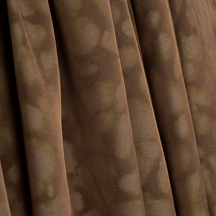 Tissu de viscose imprimé recto-verso, motif mosaïque olive - Ribes y Casals